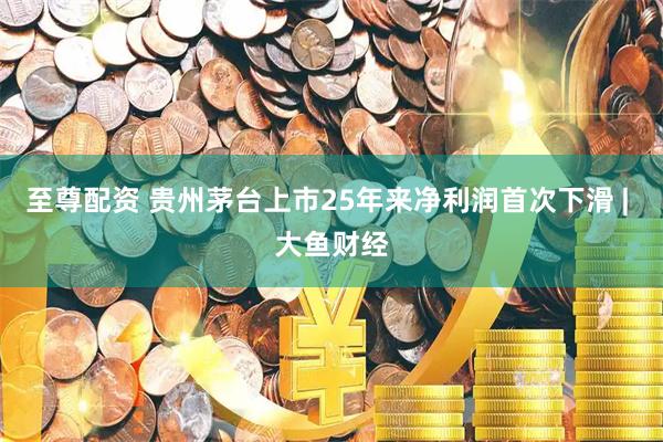 至尊配资 贵州茅台上市25年来净利润首次下滑 | 大鱼财经